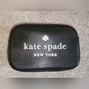 Kate Spade Glitter Camera Black‎ Leather Clutch